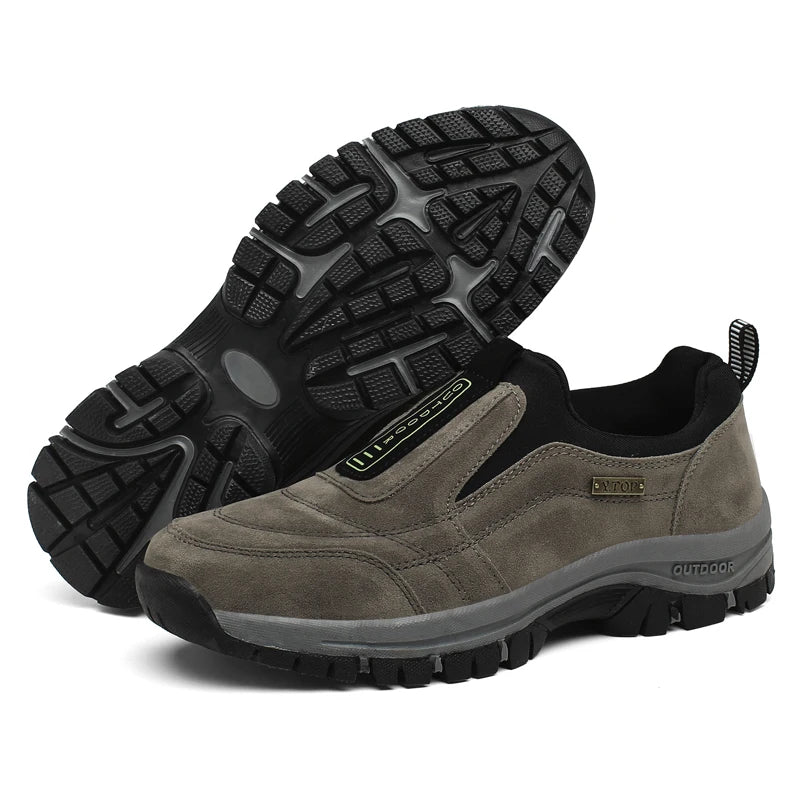 New middle-aged and elderly walking sports shoes hiking shoes light large size breathable non-slip men