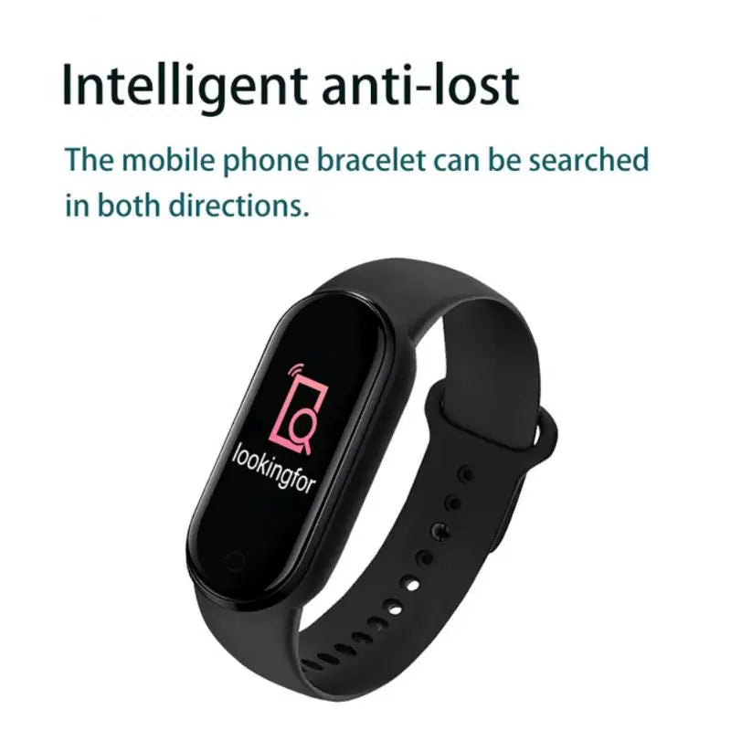 M6 Smartwatch Hombre Mujer Pulsera Inteligente de Fitness Banda Deportiva Monitor de Frecuencia Cardíaca y Presión Arterial Relojes Impermeables Multifunción