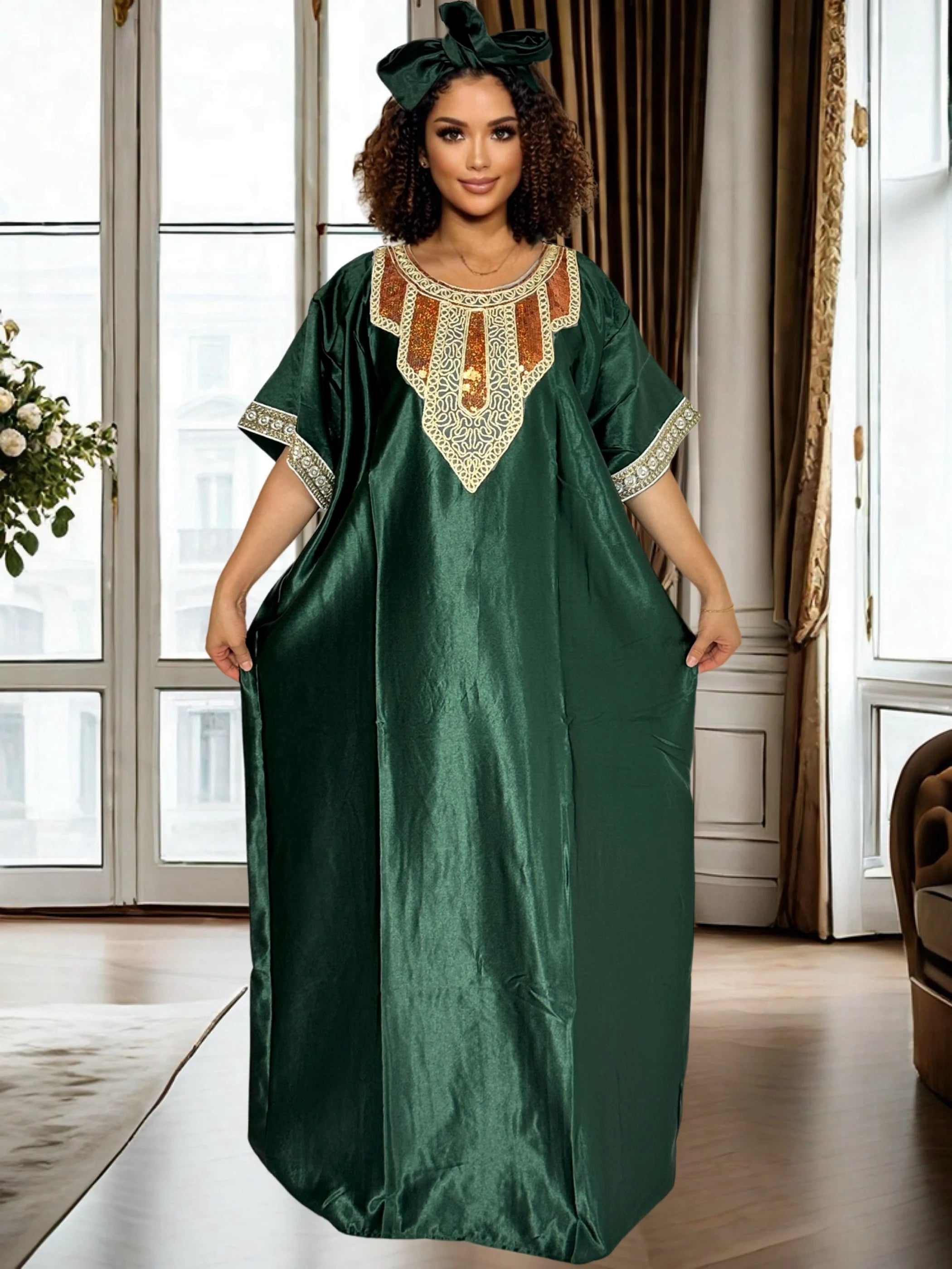 Women’s Fashion Abaya Kaftan – Dashiki Ankara Evening & Casual Dress