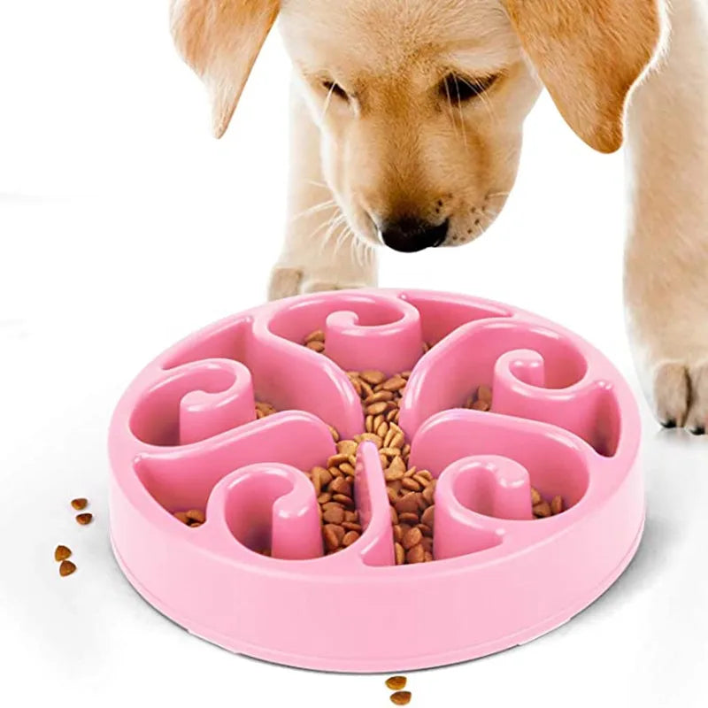 Comedero Lento para Perros, Divertido, Antideslizante, Anti-Glotón, Comederos Más Lentos, Cuenco Ecológico para Perros Grandes, Medianos, Pequeños y Cachorros