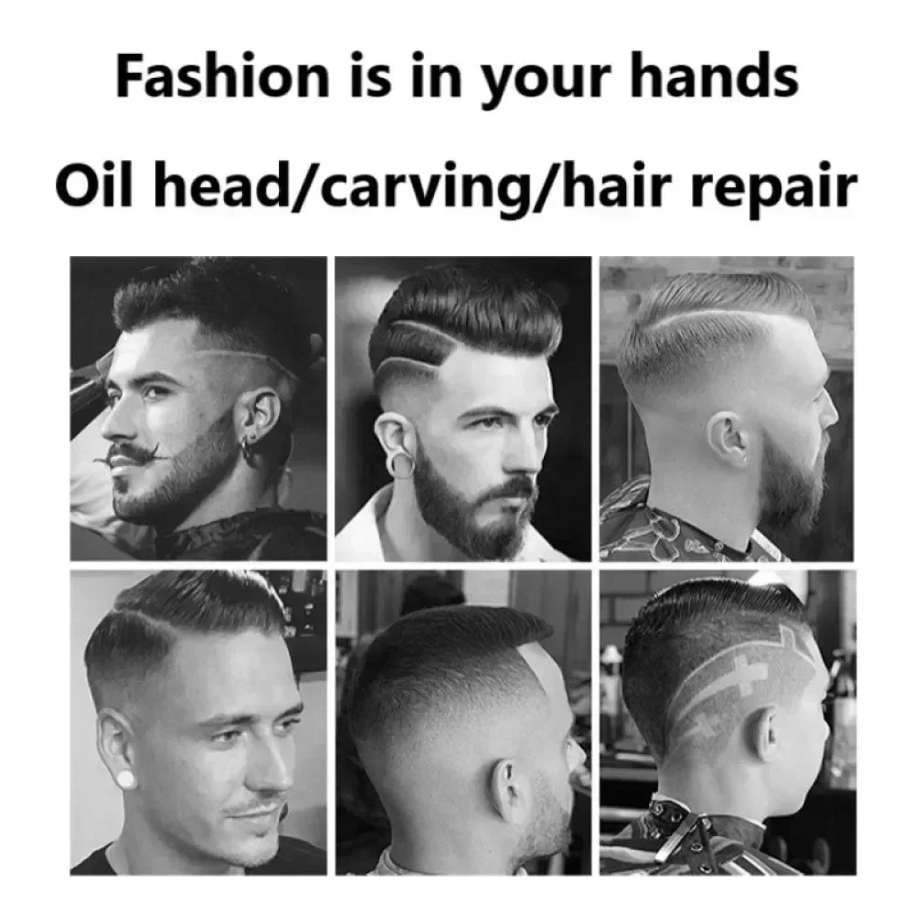 Hair Clipper Cordless Hair Cutting Machine Electric Hair Clipper Professional Haircut Barber DLC Blade Trimmer for Men Clippers