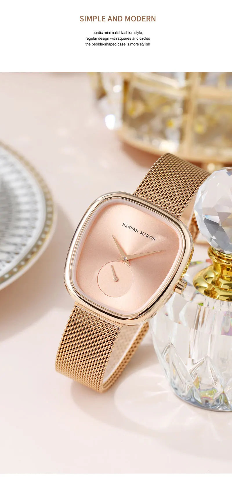 Reloj de pulsera para mujer de cuarzo, de marca superior, de moda de lujo, con movimiento japonés, diseño original, impermeable, con caja de regalo