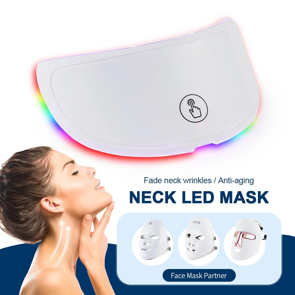 Appareil de beauté pour le visage et le cou à LED