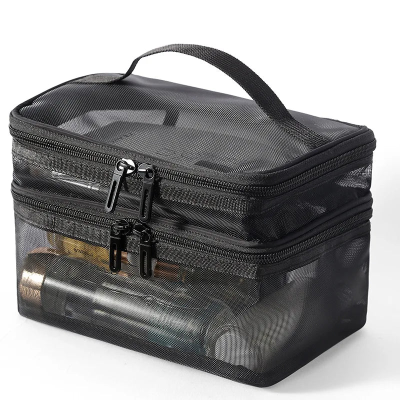 Neceser de viaje de gran capacidad, bolsa de aseo conveniente, bolsa de almacenamiento de viaje al aire libre, estuche de maquillaje impermeable para mujer, nuevo