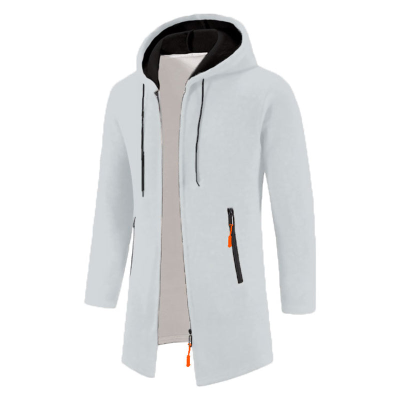 Sudaderas para hombre - Sudaderas con capucha de manga larga para hombre - Sudadera con capucha y cremallera para hombre - Abrigo de invierno oversize para hombre - Suéter negro