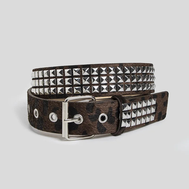 Punk Fur Studded Belt