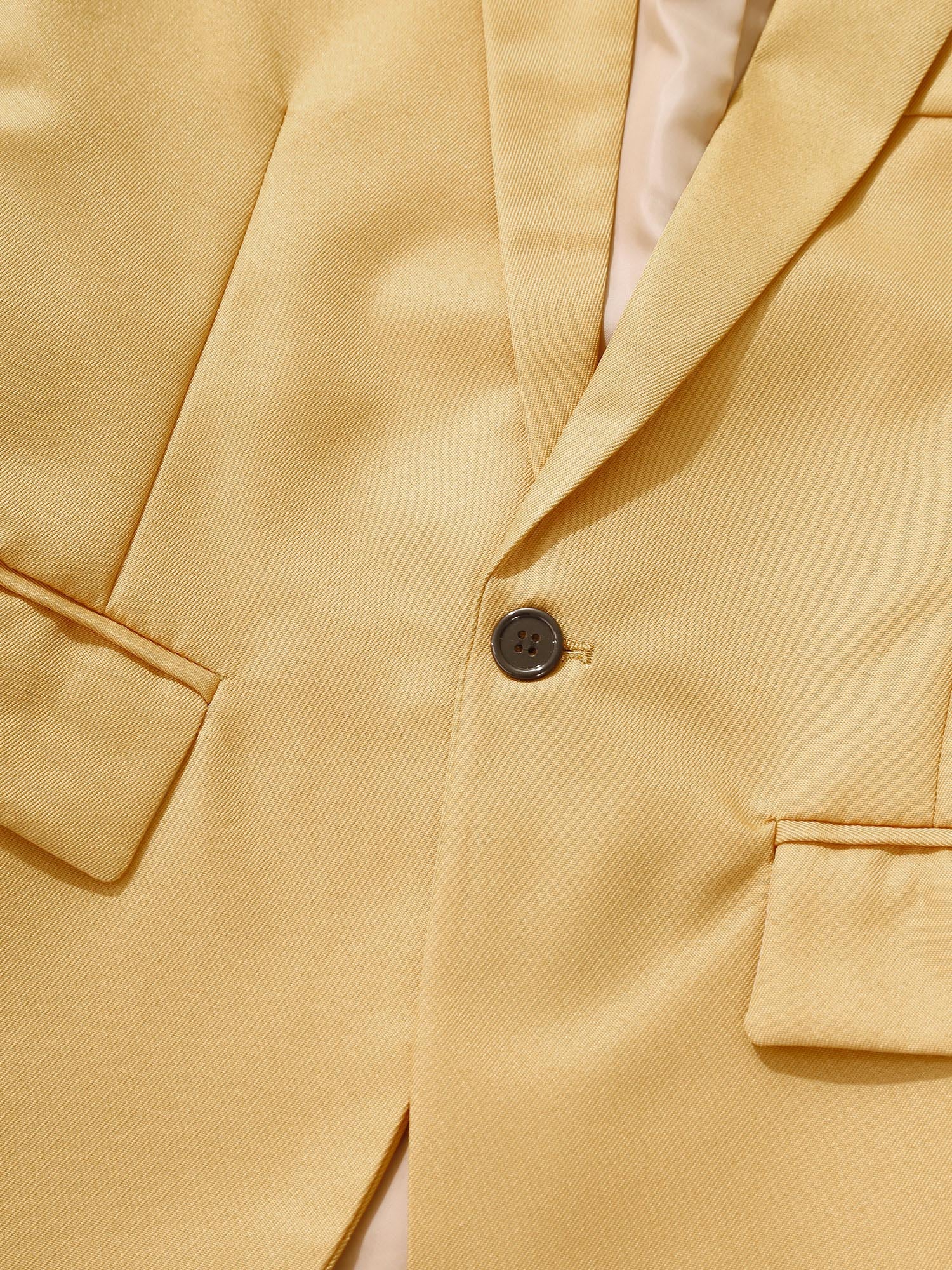 Traje de hombre de caballero de 2 piezas, uniforme formal, chaqueta de blazer de manga larga con solapa y pantalón, trajes para reuniones de oficina, negocios y fiestas de boda
