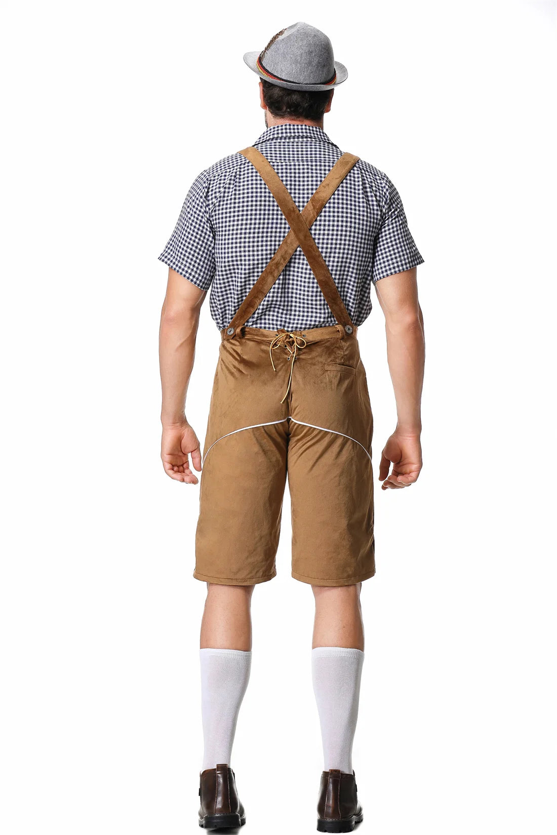 Male Lederhosen Oktoberfest Costumes Bavarian German Beer Festival Cosplay Carnival Halloween Party Outfit For Adult Men