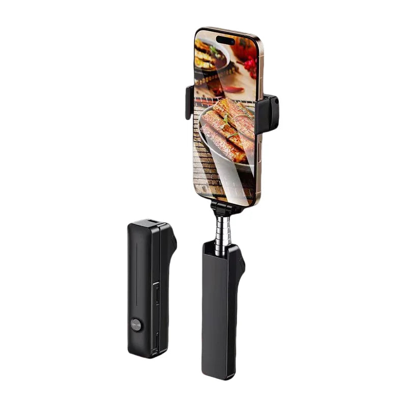 Mini perche à selfie Bluetooth, support de téléphone pliable rotatif à 360° pour diffusion en direct et photographie (compatibilité universelle)