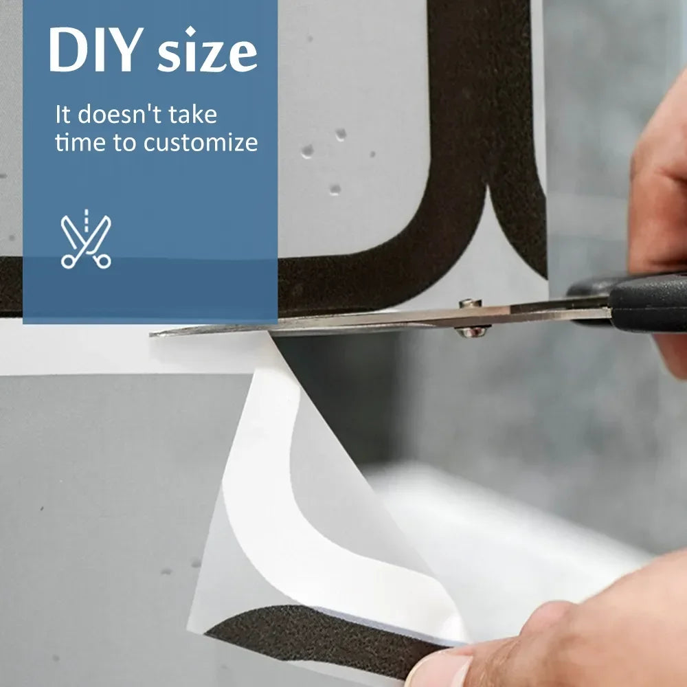 Shower Curtains Moden Home Decorative Bathroom Curtains For Bathroom Waterproof Mildew Proof PE EVA Self-crop Fabric Shower