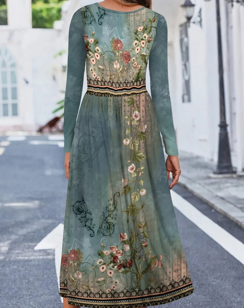 Moda Vestido Elegante de Mujer Vestido Casual Holgado de Mujer Nuevo Temperamento