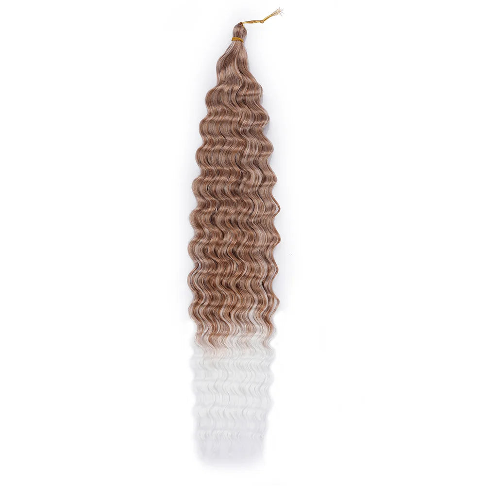 Cheveux au crochet Deep Wave, Tresse synthétique Passion Twist, Extension de cheveux bouclés afro, Tresse Water Wave Deep Twist, Cheveux Ocean Wave
