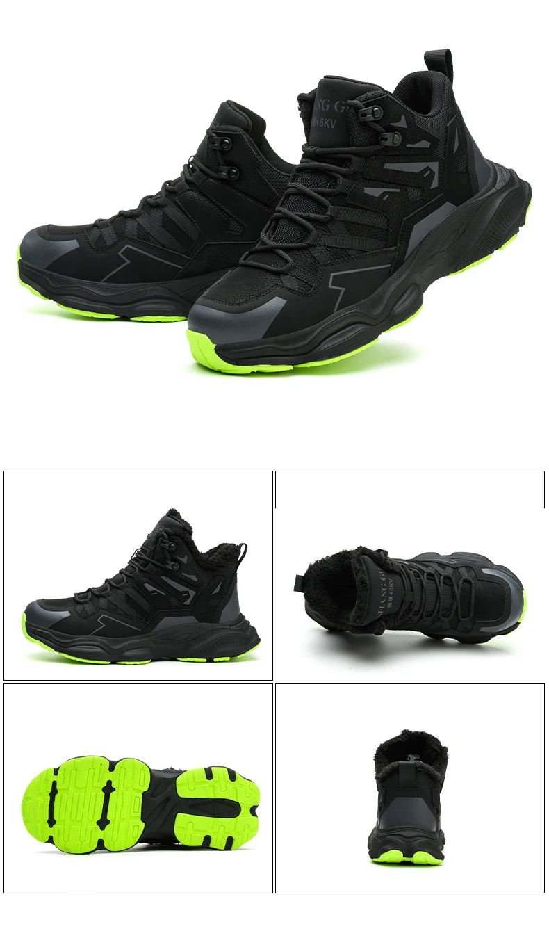 Work Safety Shoes For Men Breathable Indestructible Boots Non-slip Industrial Construction Shoes Male Footwear Protective Boots