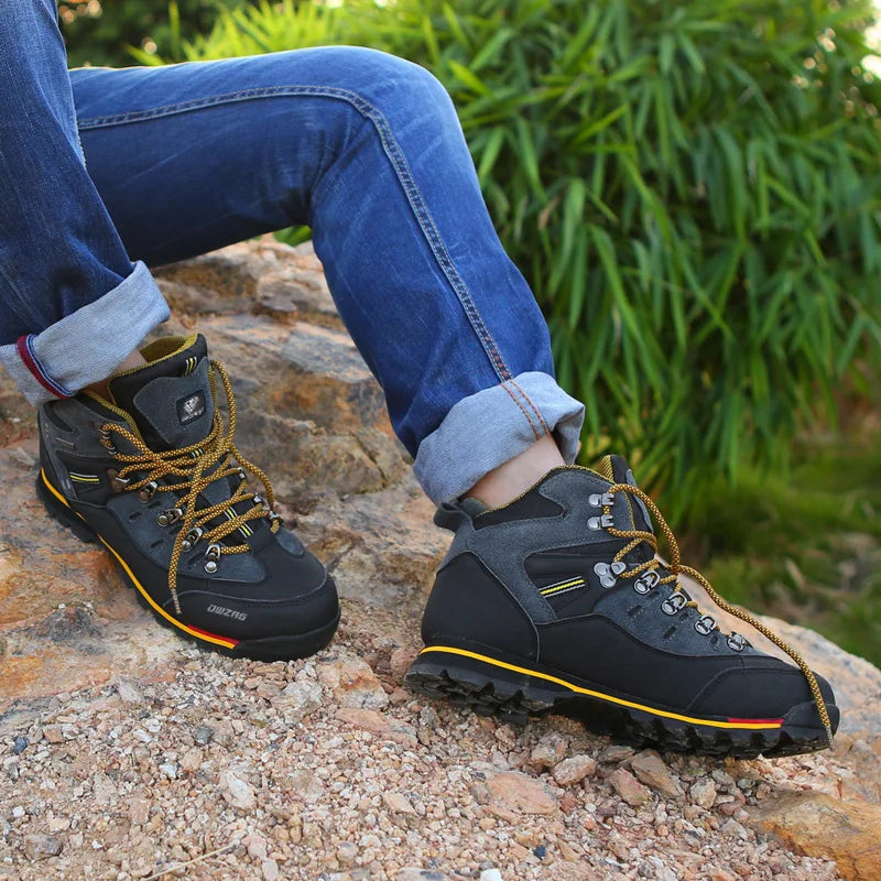 Zapatillas de senderismo para hombre, zapatillas de montañismo para exteriores, botas de nieve informales de moda de alta calidad para hombre
