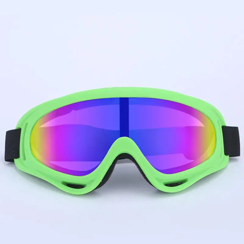 Gafas de sol UV400 para motocross, a prueba de viento, para ciclismo, esquí, con máscara bucal, máscara para casco de moto, máscara de esquí de invierno