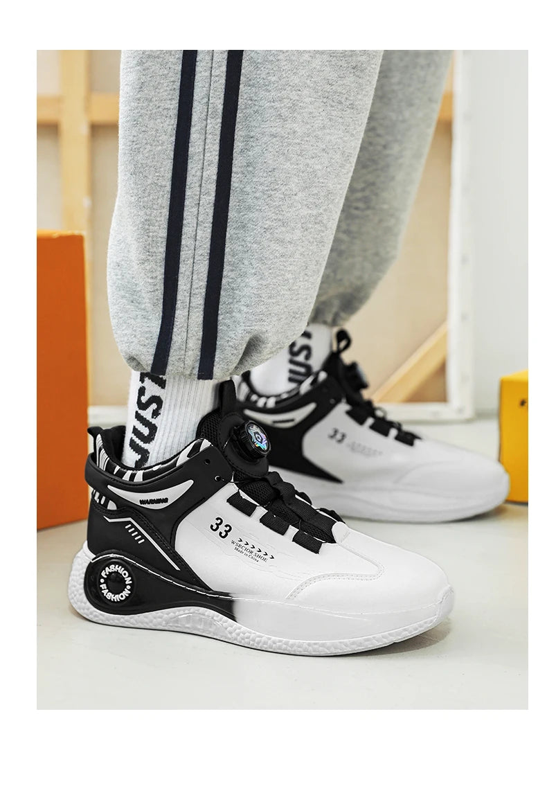 Zapatillas de Hombre con Hebilla Giratoria Cómodas Antideslizantes con Cordones Duraderas para Actividades al Aire Libre de Hombre