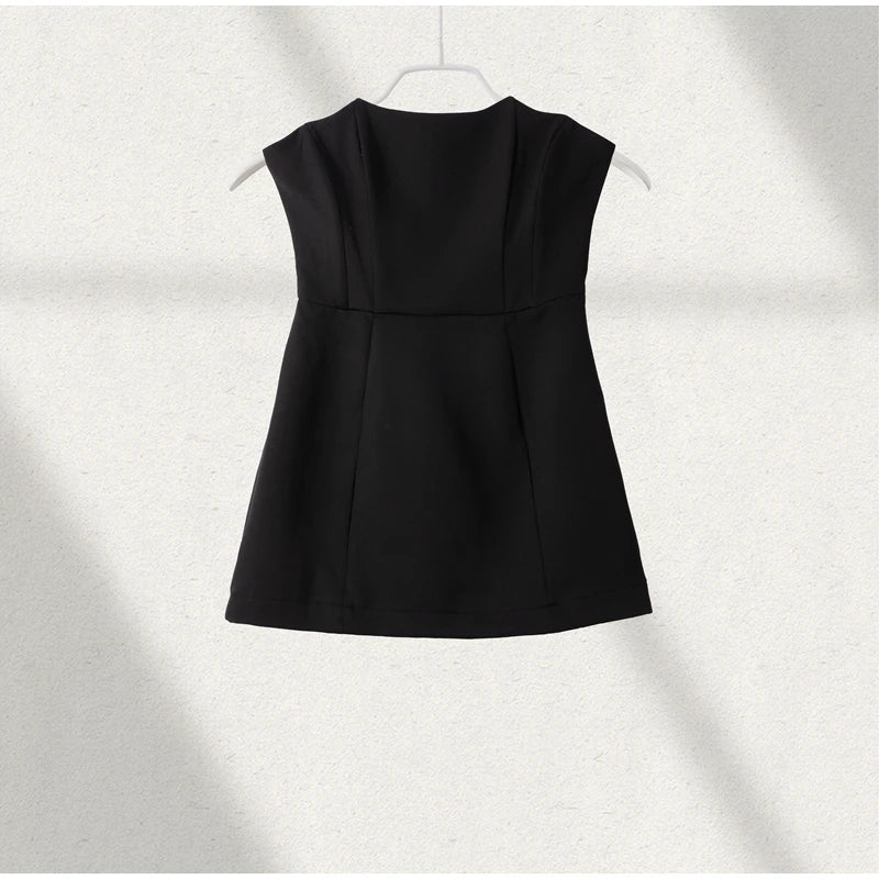 Conjuntos de Falda Larga de Encaje con Top Tubo de Moda para Mujer, Tops sin Tirantes sin Mangas Delgados, Falda Transparente, Conjunto de Vestido Chic para Fiestas de Verano