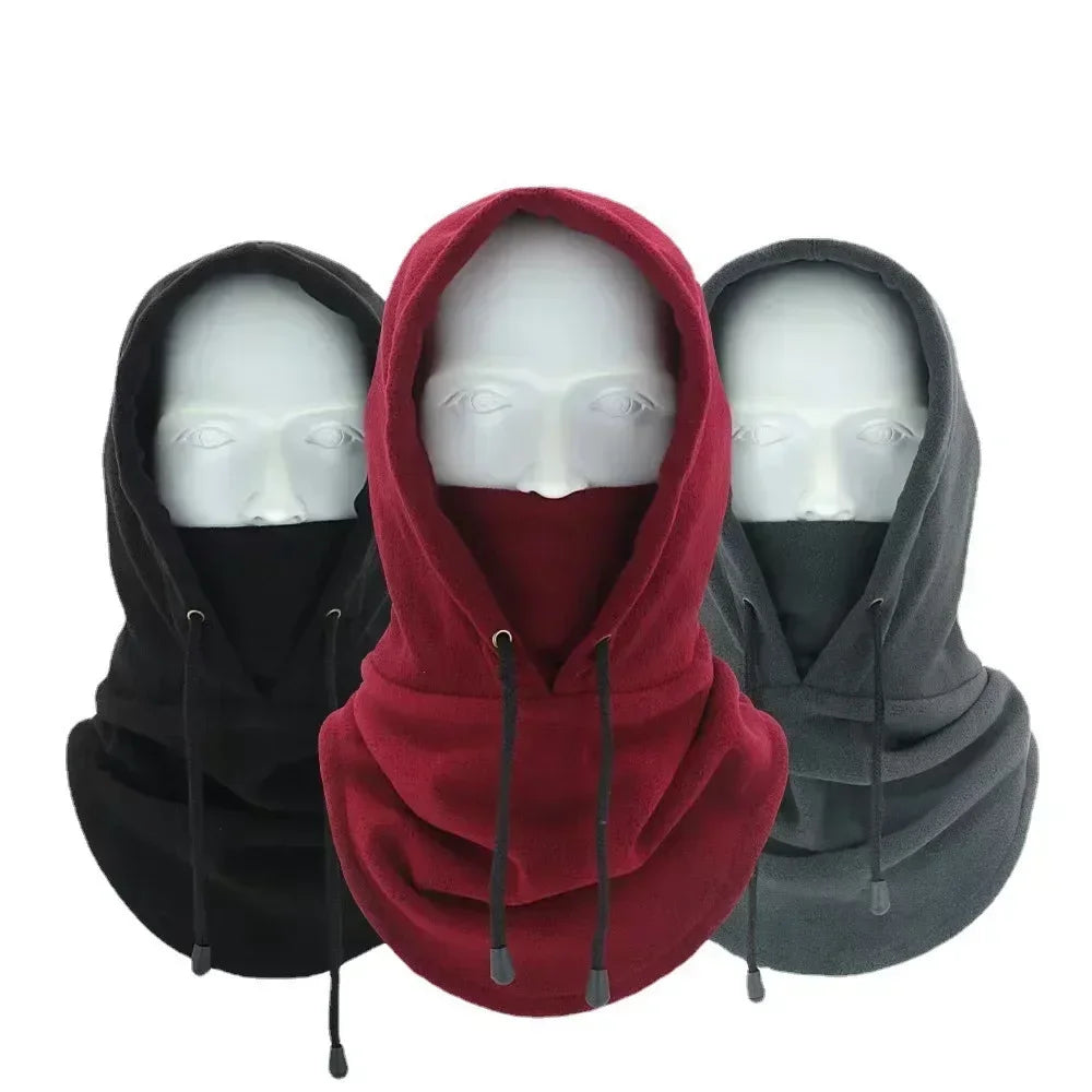 Winter Balaclava Hooded Scarf Face Mask- Warm Neck Gaiter with Hood for Outdoor Activities Cycling Sports