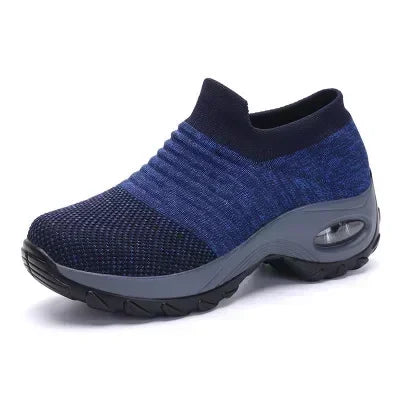 Zapatillas deportivas para mujer, versátiles, ortopédicas, con plataforma, zapatos informales para mujer, antideslizantes y resistentes al desgaste, tenis para mujer