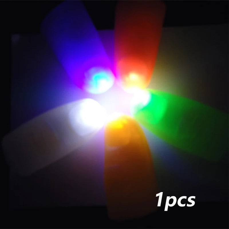 Pouce Doigt Lumière Magique Pouce Lumière Jouets pour Adultes Tour de Magie Accessoires LED Clignotant Doigts Fête d'Halloween Enfants Jouets