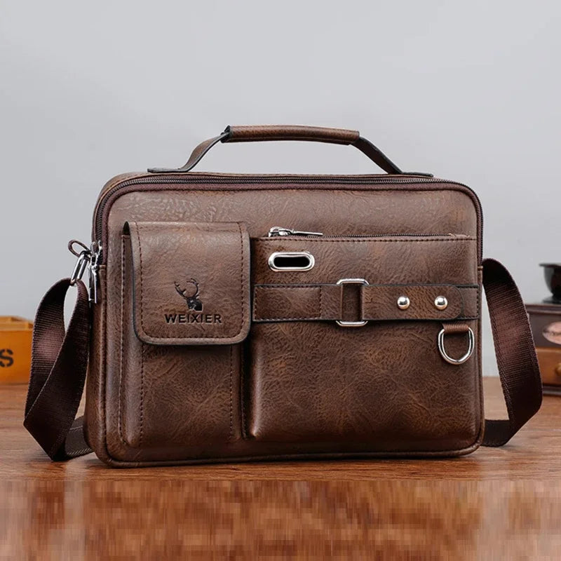Bolsos Cruzados para Hombre Bolsos de Hombro Impermeables Multifunción Viaje Trabajo Negocios