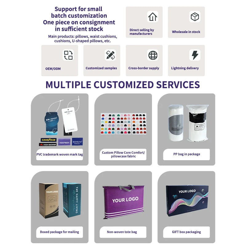 Oreillers de lit ergonomiques tricotés en mousse à mémoire de forme, à haute et basse conformité, doux pour la peau et anti-ronflement, personnalisés pour soulager les douleurs cervicales