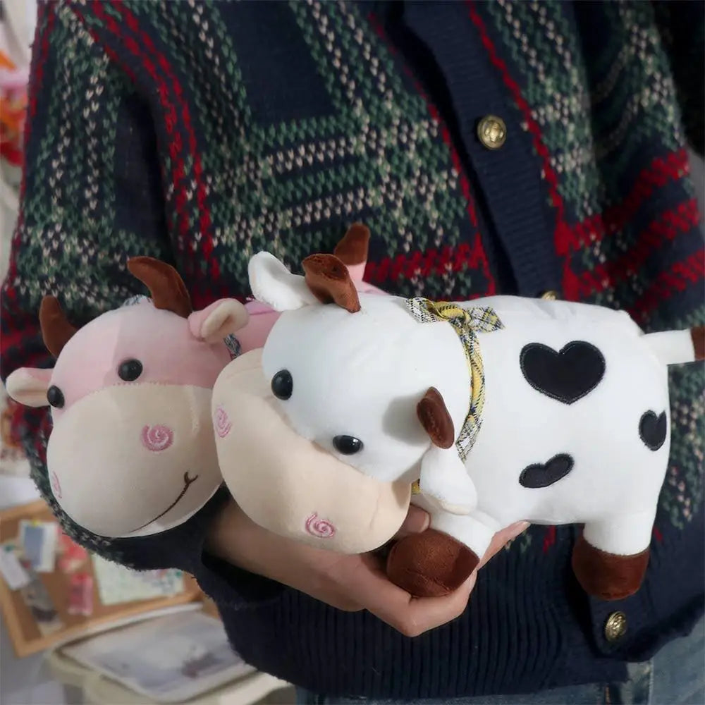 Juguete de decoración para el hogar, animales de peluche suaves, juguete de peluche para niñas, muñeco de peluche de animal, juguete de peluche de vaca, juguete de peluche de ganado, muñeco de peluche de toro