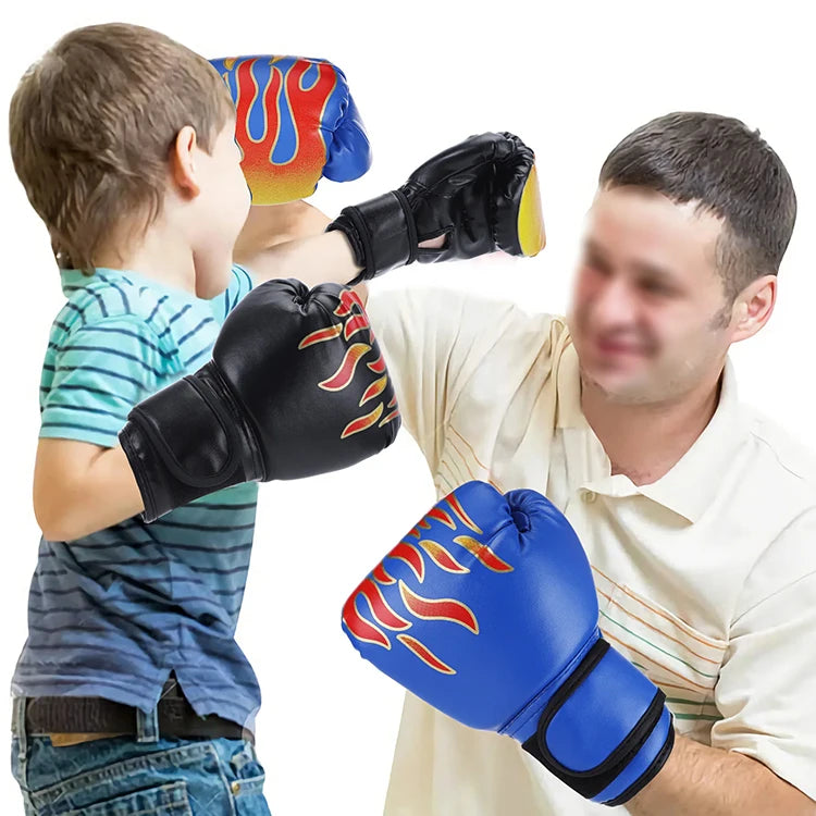 Guantes de boxeo de entrenamiento para niños Guantes de fitness de combate de Taekwondo para entrenamiento de golpes Guantes de protección de boxeo para adultos