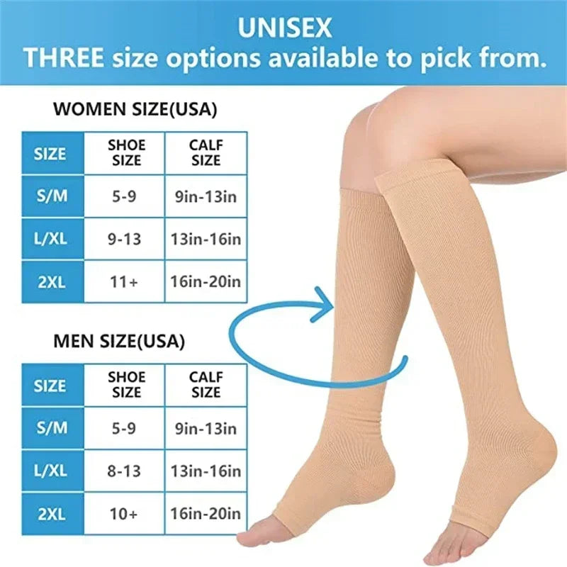 Men Women Compression Socks Prevent Calf Varicose Veins Soreness Pressure Cycling Professional Leg Support Nurse Socks