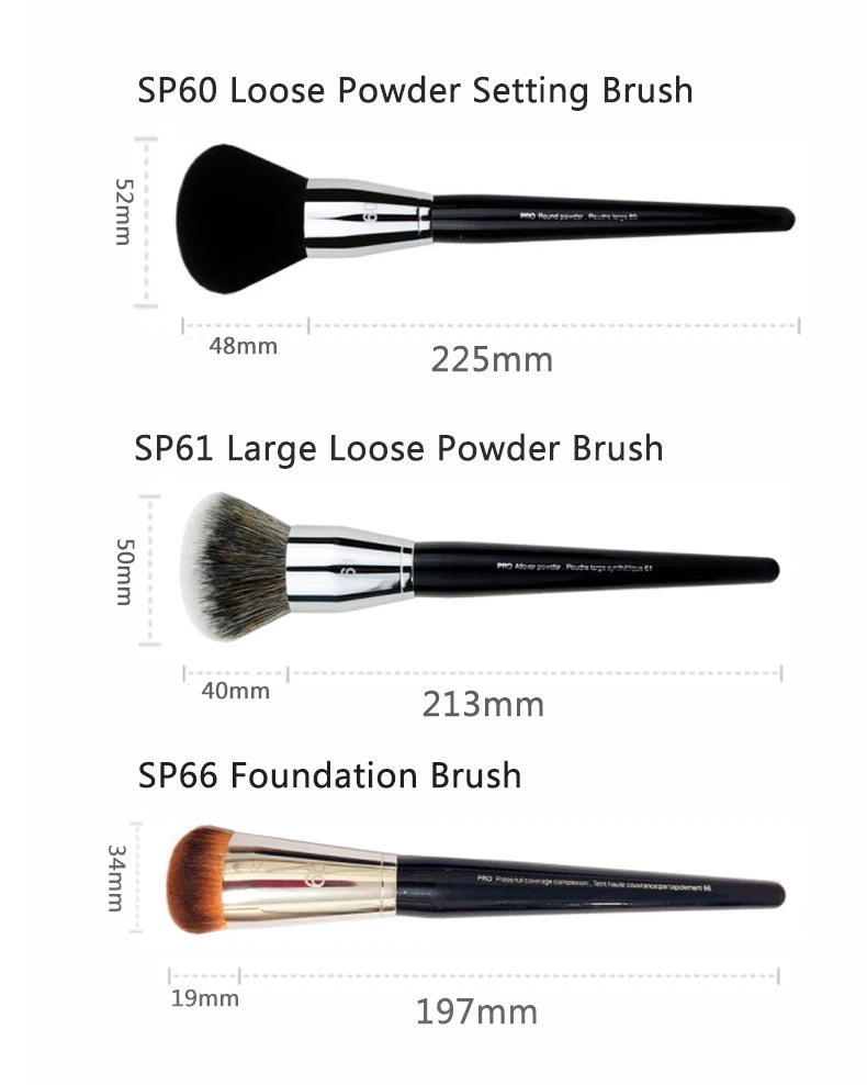 1 unidad de brochas de maquillaje para polvos sueltos, colorete, base, corrector, pincel de sombra de ojos, herramientas cosméticas de belleza para mujeres