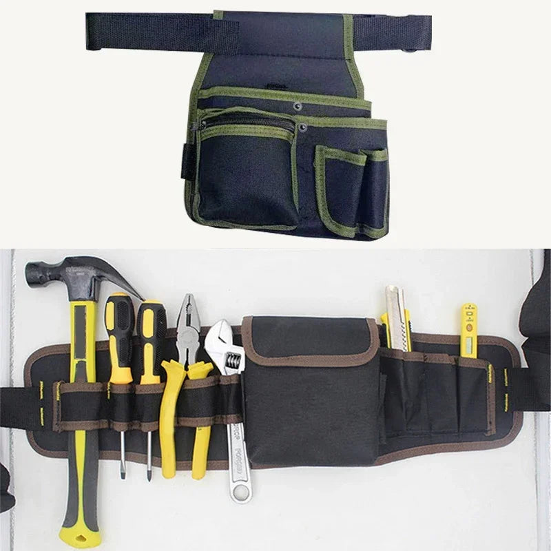 Bolso de almacenamiento de herramientas multifuncional, bolsa de cintura para electricista, kit de herramientas, taladro, bolsa de cintura, llave inglesa, destornillador, bolsas organizadoras de herramientas de ferretería