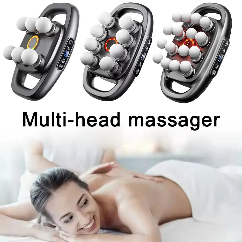 16 Massage Heads Massage Gun Deep Tissue Muscle Professional Vibration Wireless Frequency Power Masajeador High High G X1A0