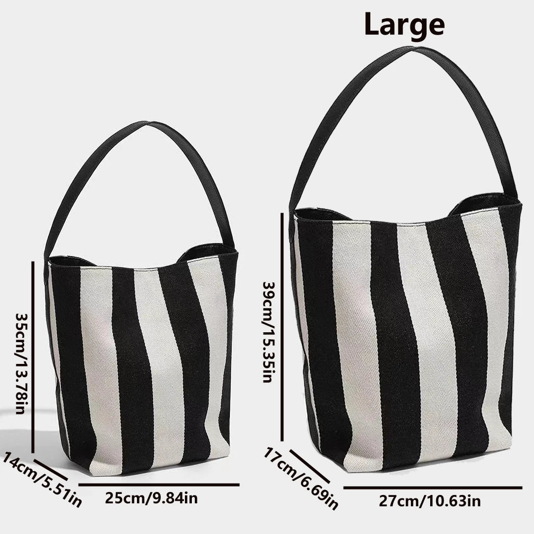 Striped Canvas Tote