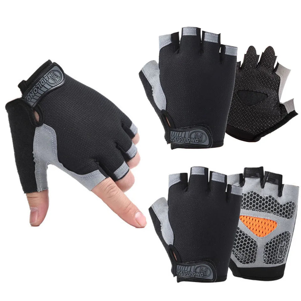 GTUBIKE Half Finger Weightlifting Gloves Cycling Fitness Shock Absorbent Non-slip Sports Climbing Outdoor For Men And Women