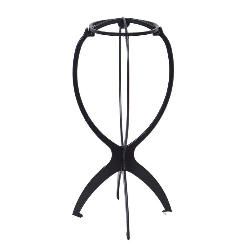 1PCS Soporte Plegable para Peluca Plástico Ajustable Portátil Soporte de Exhibición para Sombrero Maniquí Duradero Cabeza de Maniquí Plástico Negro, rosa, azul