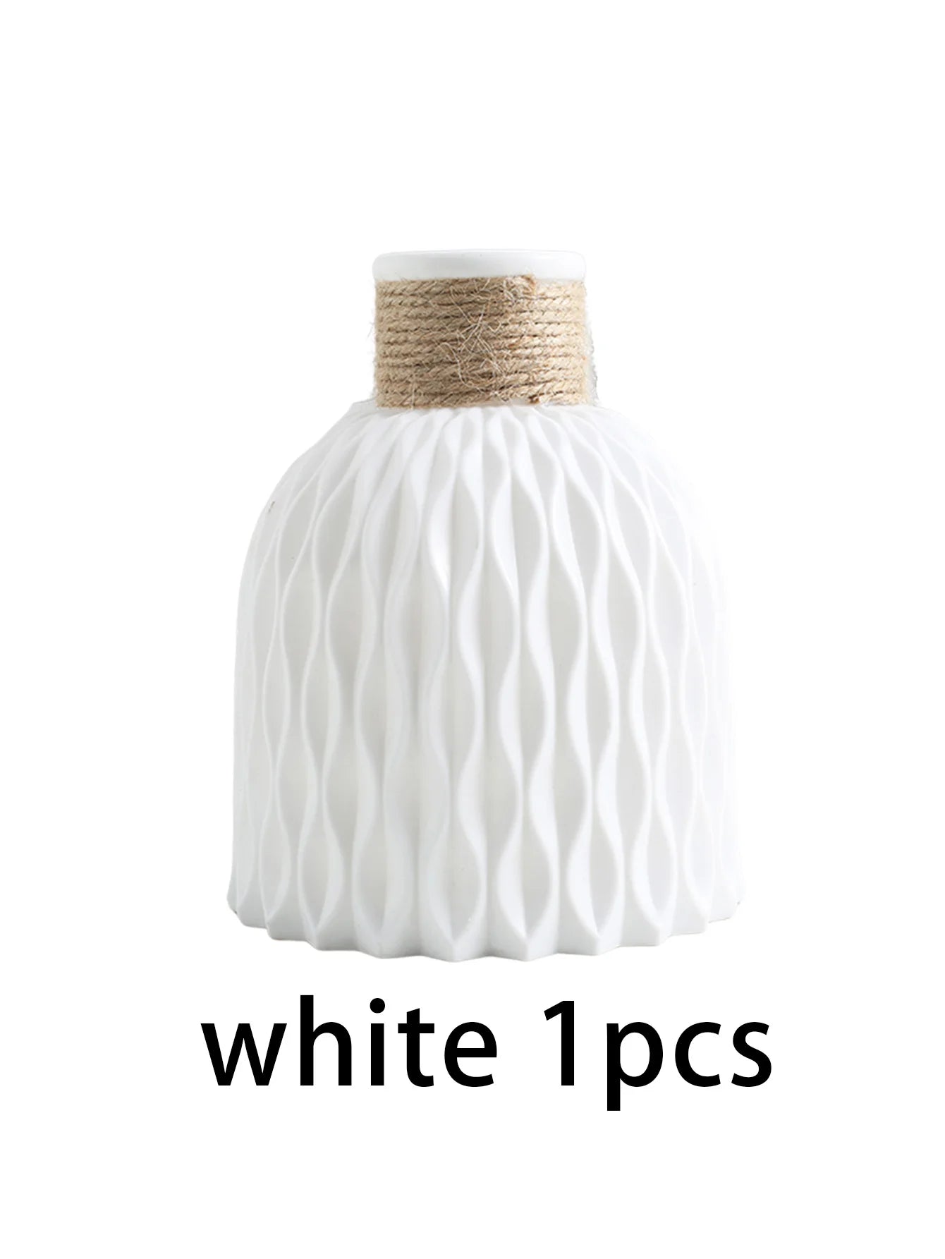 Vase décoratif de table en plastique 1/2, vase moderne de célébrité Internet, décoration de salle à manger et de salon, non hydroponique