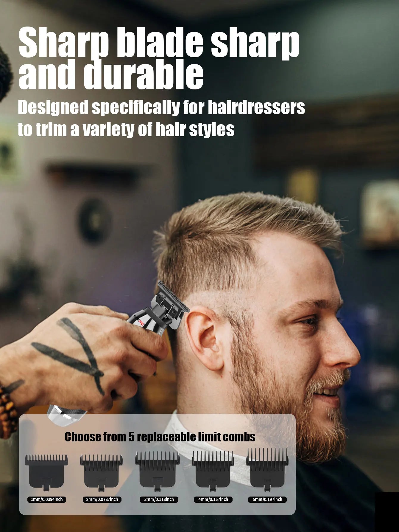 máquina cortapelos, cortadora de pelo profesional, recortadora de barba para barbería, afeitadora eléctrica para hombre, electrodoméstico