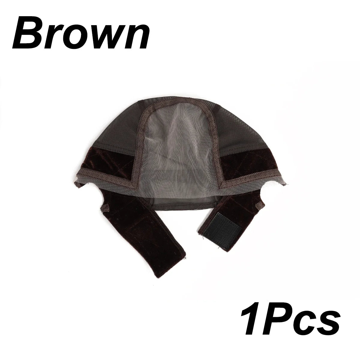 Diadema de mujer con gorro de peluca de encaje HD para hacer pelucas, gorros de peluca en forma de U con agarre de terciopelo ajustable para usar peluca, redecilla para el pelo color nude.