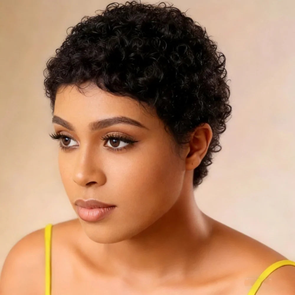Pixie Wig with Bangs