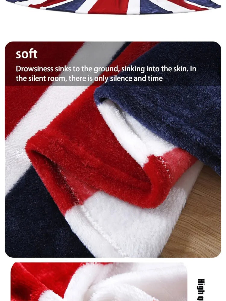 Bed Blankets-Warm and Plush Throw for Sofas, Sofas, Cars, and Travel-Machine-washed English Style Blankets