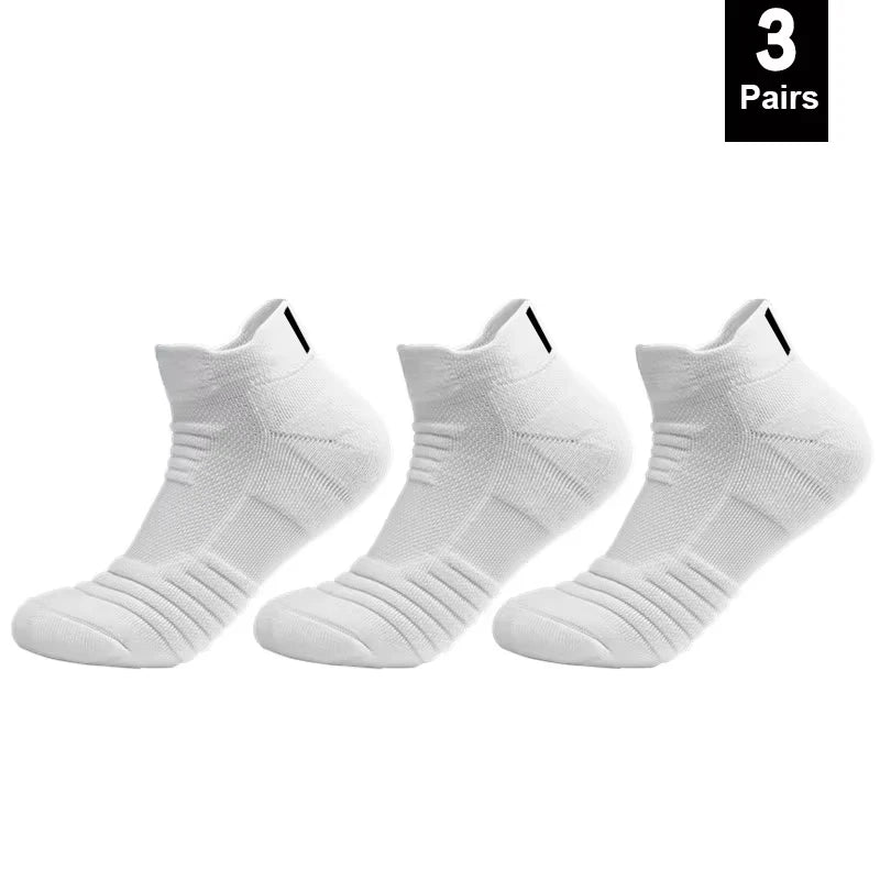 1/3 pares de calcetines de fútbol antideslizantes para hombre, calcetines de algodón de tubo corto largo, calcetines deportivos de baloncesto, calcetines transpirables desodorantes 39-45