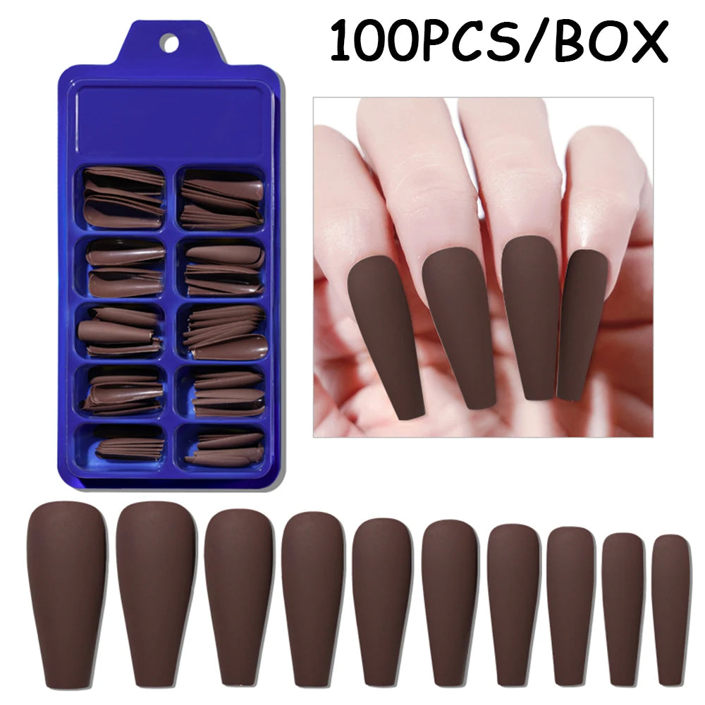 150/100/24Pcs Pink Matte French Press On Nail Tips Soft Full Cover Fake Nails Oval Almond False Nails Natural Extension Manicure
