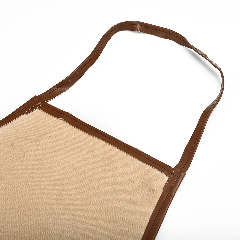 97 × 65 CM Delantal de soldadura de cuero, equipos de poliuretano, ropa de protección de aislamiento térmico para soldador, delantales de protección para soldadura
