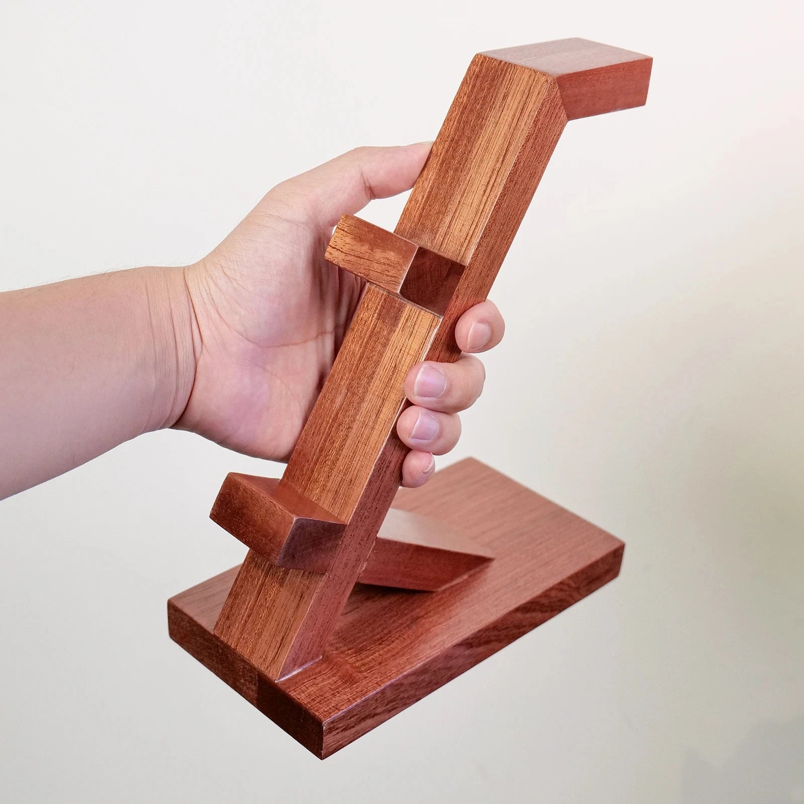 Soporte de madera para auriculares, soporte para auriculares gaming para escritorio, accesorios de gaming, regalo para AirPods, PS5, Xbox