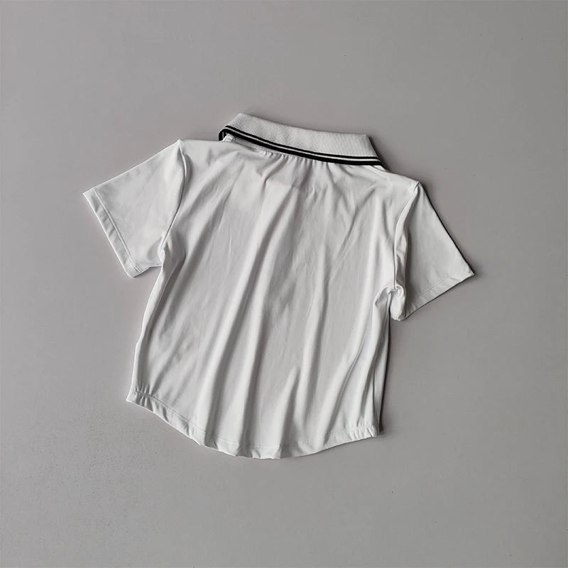 Falda de tenis para mujer, conjunto de yoga de verano, camiseta de manga corta, maratón, bádminton, golf, falda deportiva, conjunto deportivo de fitness