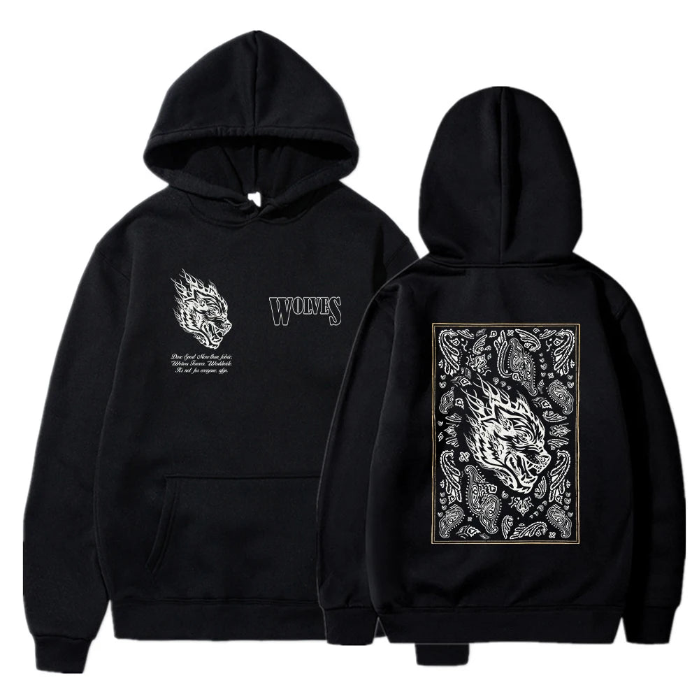 Sudadera con capucha para hombre, a la moda, cálida, con estampado gráfico, estilo Hip Hop, informal, tipo jersey, ropa de calle, para primavera y otoño, nueva