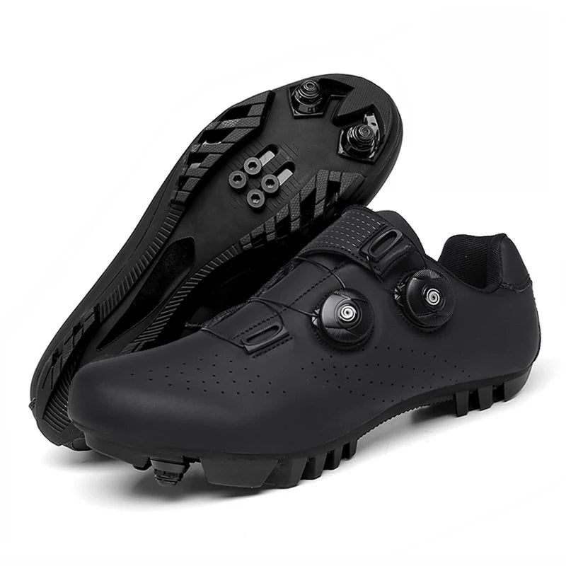 Zapatillas de Ciclismo MTB de Hombre, Botas de Ciclismo de Carretera Deportivas, Zapatillas de Velocidad Planas para Competición, Zapatillas de Montaña para Senderismo, Calzado de Bicicleta, Zapatillas de Ciclismo con Pedal SPD