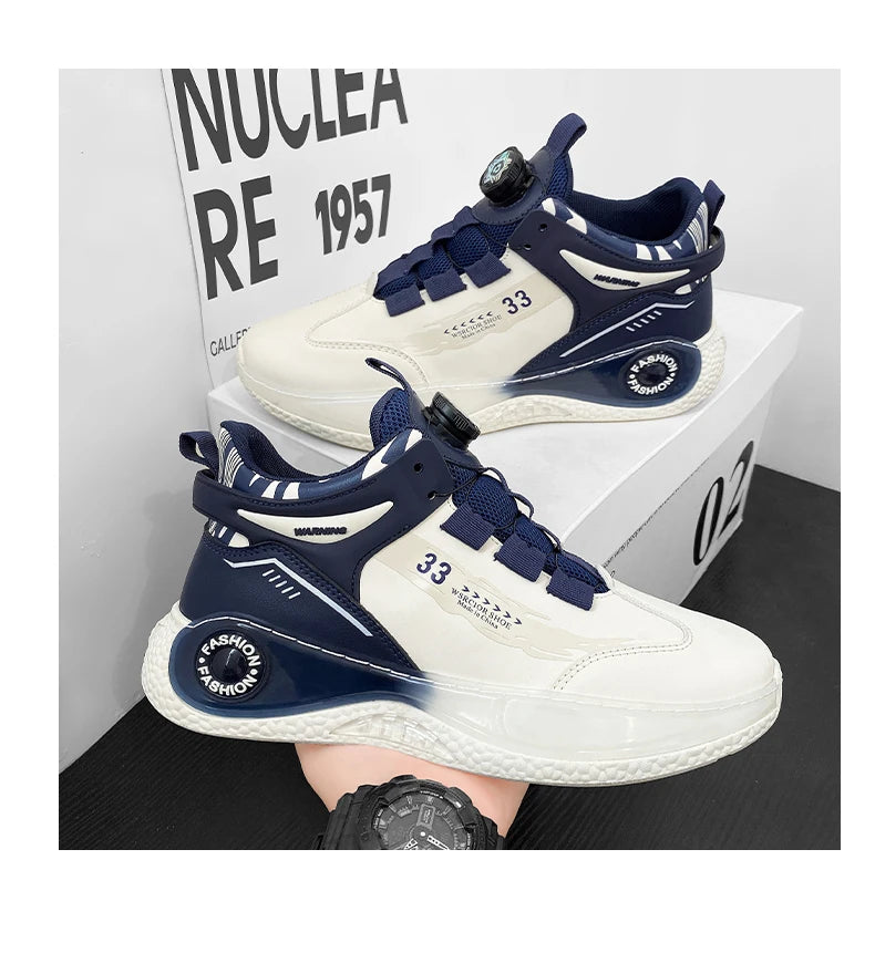 Zapatillas de Hombre con Hebilla Giratoria Cómodas Antideslizantes con Cordones Duraderas para Actividades al Aire Libre de Hombre