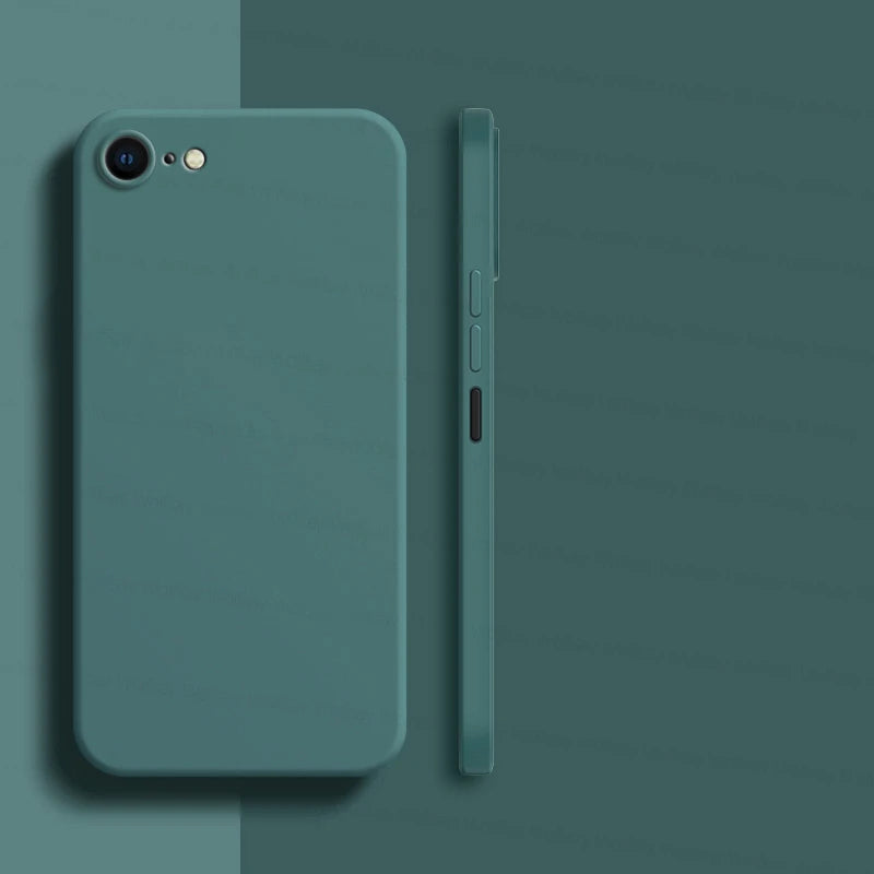 Para funda de iPhone 8 para iPhone SE 2022 2020 7 8, funda protectora de silicona líquida de TPU suave de lujo a prueba de golpes para iPhone 8