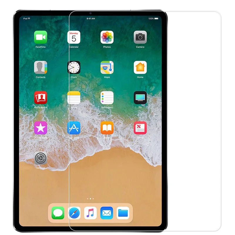 Lot de 2 films de protection d'écran en verre trempé transparent anti-rayures pour iPad 9,7" (2017/2018) (modèles 5e et 6e génération) (A1822, A1823, A1893, A1954)